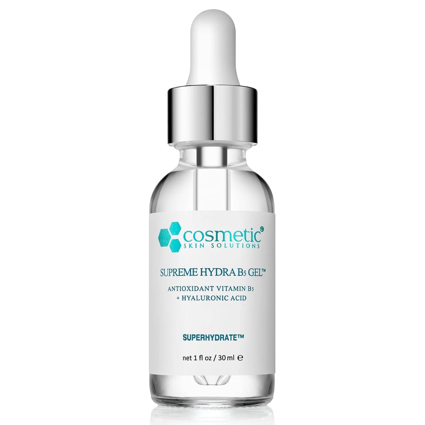 Supreme Hydra B5 Gel for Face, Deeply Moisturizing Vitamin B5 & Hyaluronic Acid Gel, Oil-Free Hydrating Moisturizer for Smooth, Plump Skin – 1 fl oz