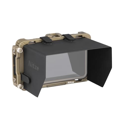 Nitze Cage Kit for Atomos NinjaNinja VNinja V Ninja UltraZato ConnectShinobi Monitor with HDMI Cable Clamp and PU Leather Sunhood JTA05B