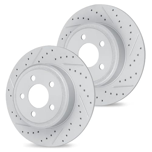 R1 Concepts Rear Brake Rotors For 20162022 Acura ILX 20092014 Acura TSX 20052017 Honda Accord Drilled Slotted Disc Brake Rotors Brakes and Rotors Brakes and Rotors
