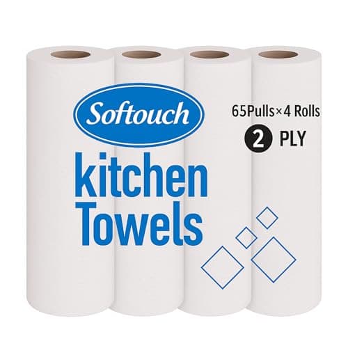 Softouch 4 Rolls 2 Ply Kitchen Towel Tissue Paper Roll 65 Sheet Per Roll