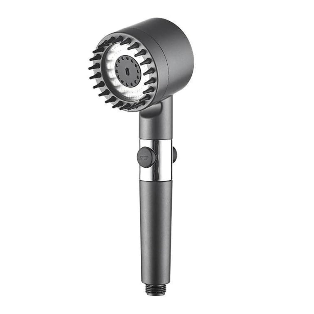 ZAP Handheld Shower Black Filtered Water High Pressure 3 Gear Spray and Convenient Pause Switch for Ultimate Shower Experience Only Hand Shower