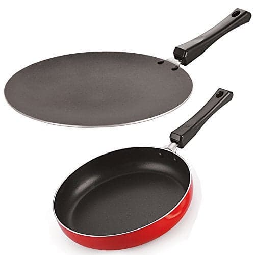 Nirlon Non-Stick Aluminium Heat Resistance Dishwasher Safe Cookware Utencil Set