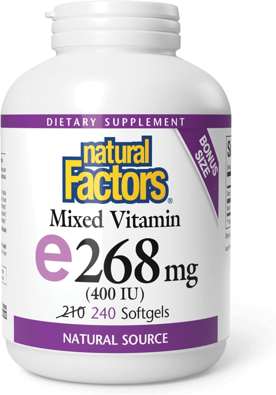 Mixed Vitamin E 268 mg Softgels for Adults