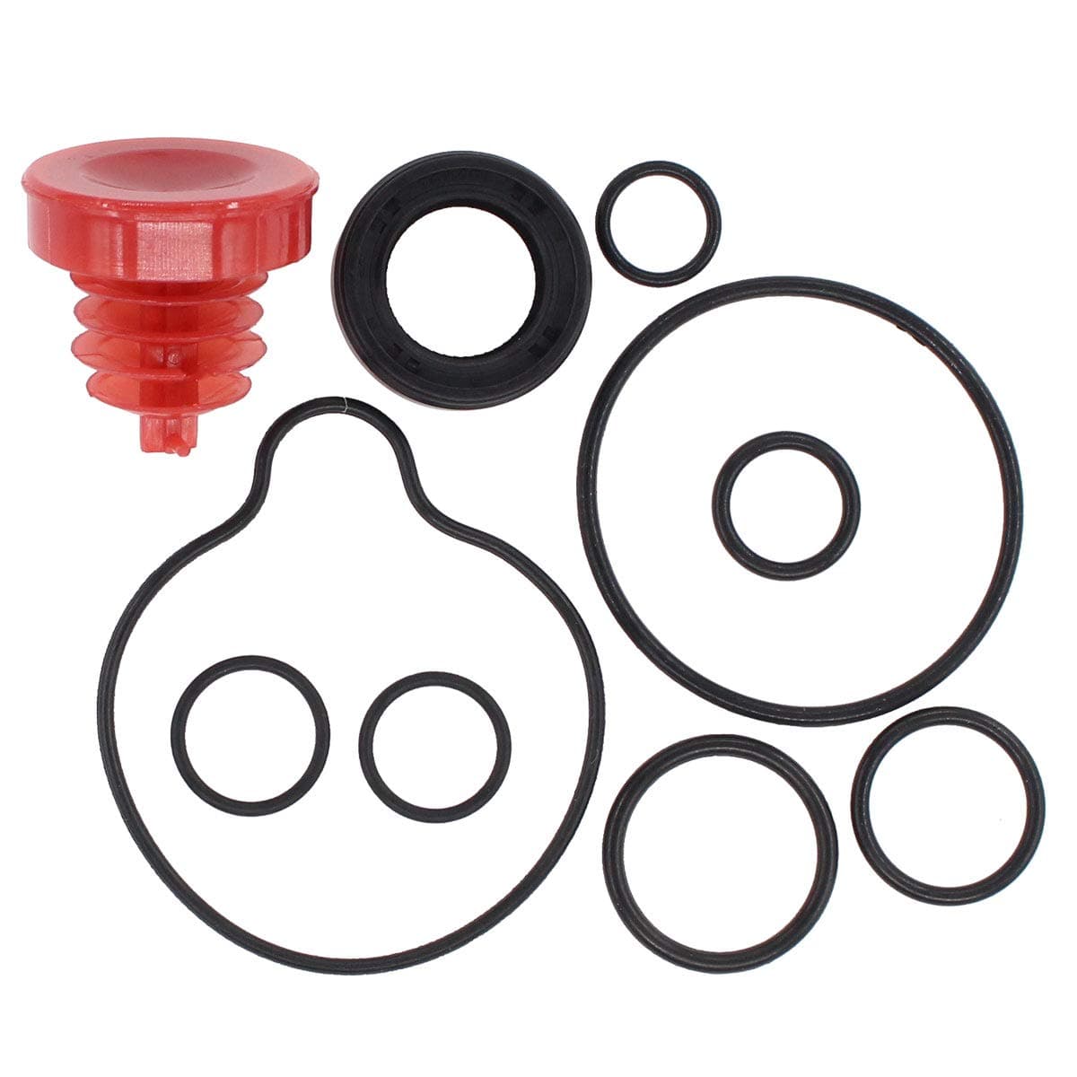 NewYall Power Steering Pump Seal Gasket ORing Reservoir Cap Kit for Honda Accord Pilot Odyssey Civic Ridgeline Element CRV Acura Interga TLTSX RDX MDX