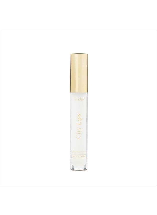 City Lips Clear - Plumping Lip Gloss - Hydrate & Volumize - All-Day Wear - Hyaluronic Acid & Peptides Visibly Smooth Lip Wrinkles - Cruelty-Free