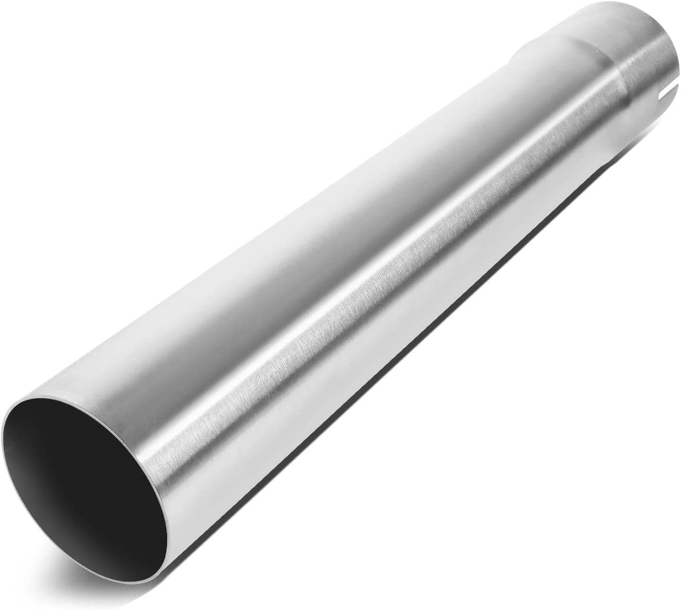 DNA MOTORING 18 Inch Straight Tube DIY Stainless Steel Exhaust Tubing, 3" OD, Polished Finish