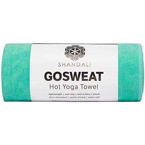 Hot Yoga Towel - SUEDE - 100% Microfiber, Super Absorbent, Bikram Yoga Towel - Exercise, Fitness, Pilates, and Yoga Gear. Teal 26.5" x 72"