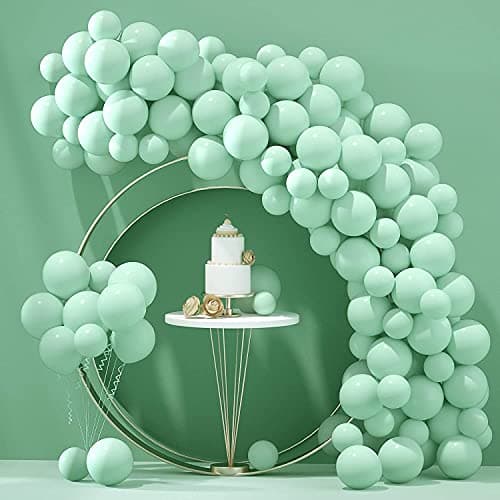 atorakushon Latex Mint Green Color 10" Inch Pastel Balloons Pack Of 50pcs Best For Theme Party Decoration Happy Birthday Party Supplies Wedding Anniversary Office Party Purpose House party