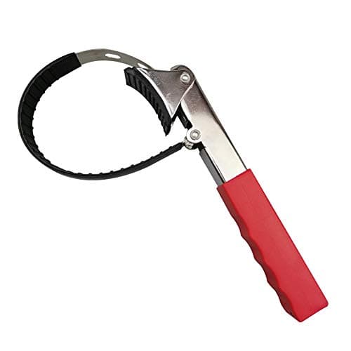 QIBAOACR Auto Oil Filter Wrench MultiPurpose Adjustable Filter Removal Wrench High Strength Repair Steel Plate Belt for Car Repair Tools