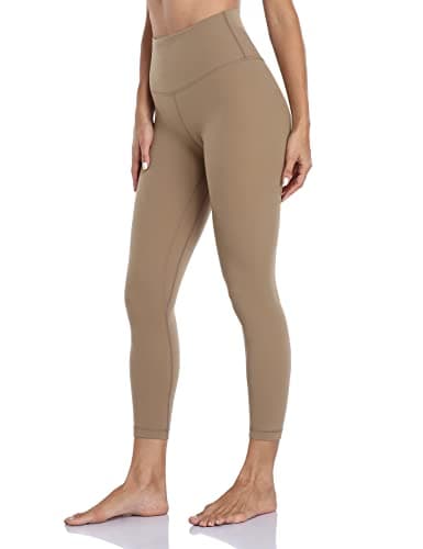 HeyNuts Essential 7/8 Leggings High Waisted Yoga Pants for Women, Soft Workout Pants Compression Leggings with Inner Pockets Carbon Dust_25'' XS(0/2)
