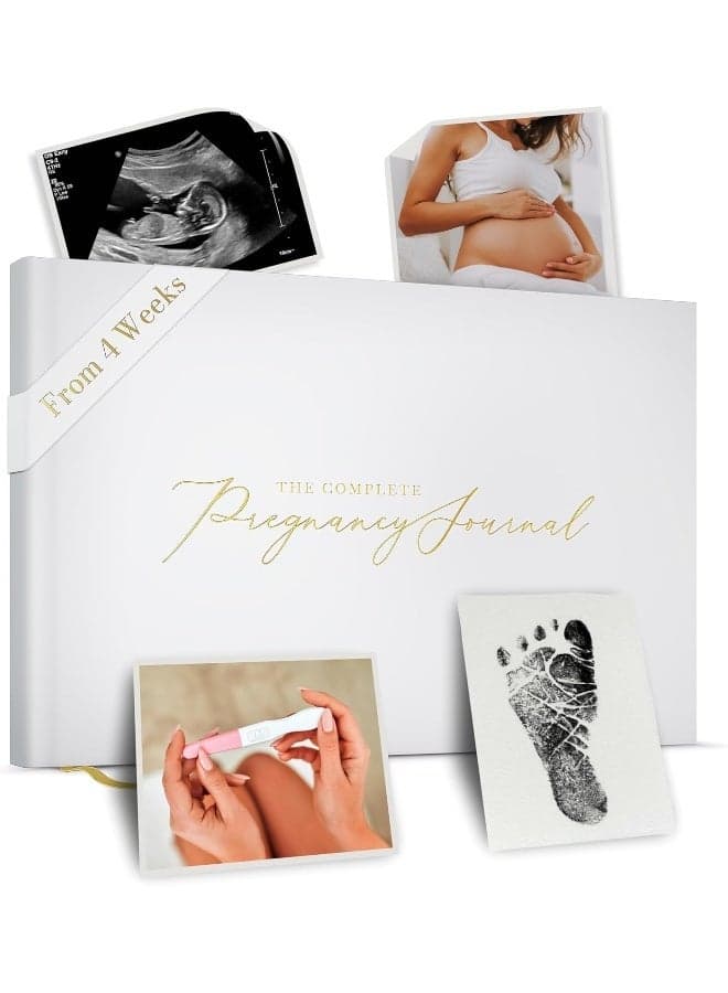 Bibi & Beau Pregnancy Journal Memory Book - Great First Time Mom Baby Gift - Keepsake Pregnancy Book Journals - 40 Weekly Calendars Milestone Journey - For Ultrasound Photos Tracking