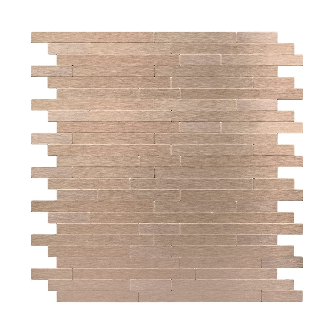 Peel and Stick Backsplash for Kitchen Brushed Aluminum Copper Backsplash Metal Stick on Wall Tile 12 Sheets