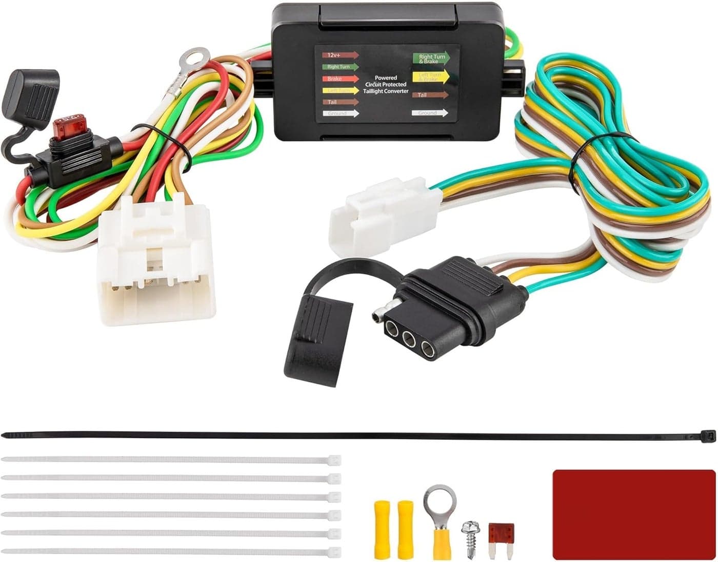 Oyviny Custom 4 Pin Trailer Wiring Harness 56217 for 2008-2019 Toyota Highlander & 2018-2021 Lexus RX 350/RX 350L