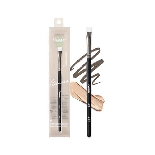 Piccasso 300 Eyeliner and Concealer Brush DualUse Angled Brush for Gel Eyeliner and Spot Concealing Soft and Precise Eye Makeup Brush for Tightlining and Coverage Korean Professional Makeup Tool