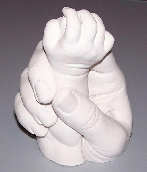 BABIES BLOOM Baby 3D Casting Footprint Casting Kit, 3D Casting kit (100g Moulding, 200g Casting Powder) - White