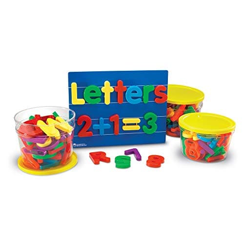Learning Resources Jumbo Magnetic Letters Numbers Combo Set 80 Pieces Ages 3 Toddler Learning Toys ABC for Toddlers