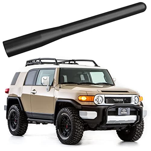 MINILAOMA 4 Inch Short Aluminium Alloy Antenna for Toyota FJ Cruiser, Highlander, Rav4, Sienna AM/FM Replacement Antenna