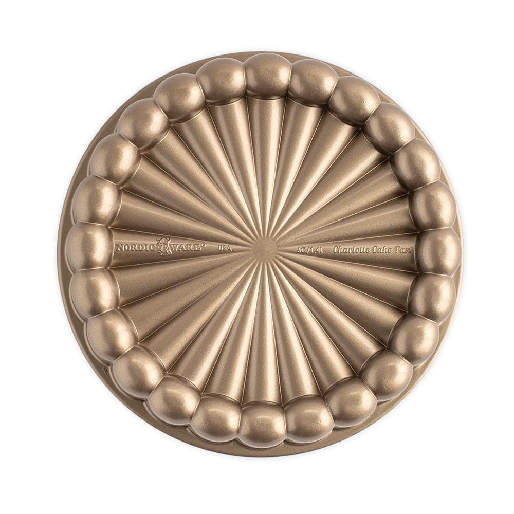 Nordic Ware Charlotte Cake Pan 6Cup14 Liters Toffee