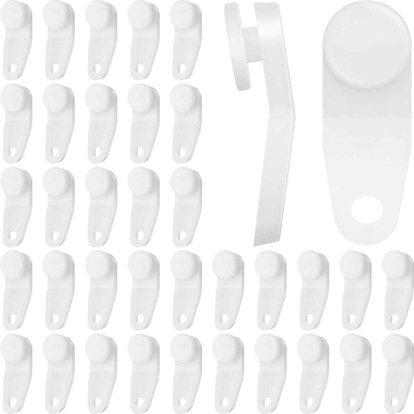 Patelai 150 Pieces Traverse Rod Slides Curtain Replacement White Plastic Snapin Traversing Slides Window Door Shower Curtain Accessories