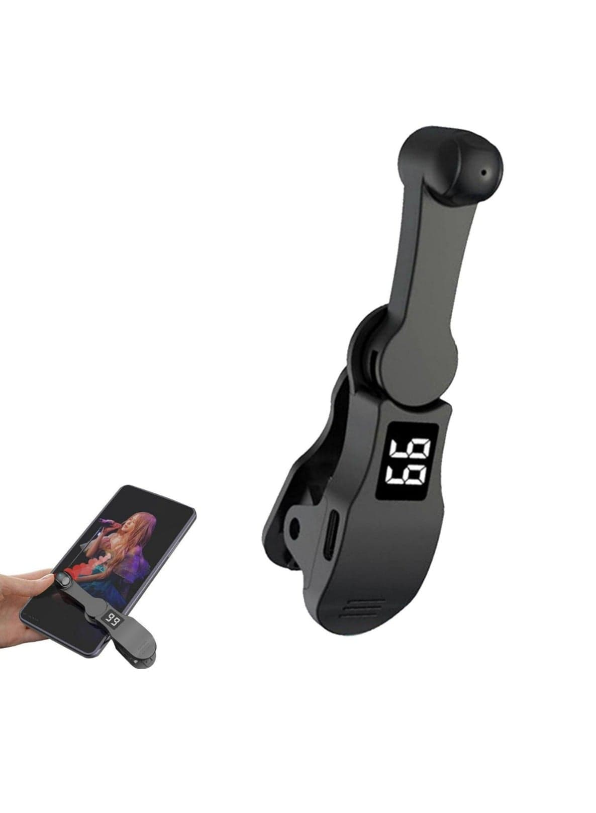 Auto Screen Clicker, Fast Click Cell Phone Screen Tapper, Portable Simulated Finger Continuous Clicking Adjustable Speed Physical Clicker Suitable for Games