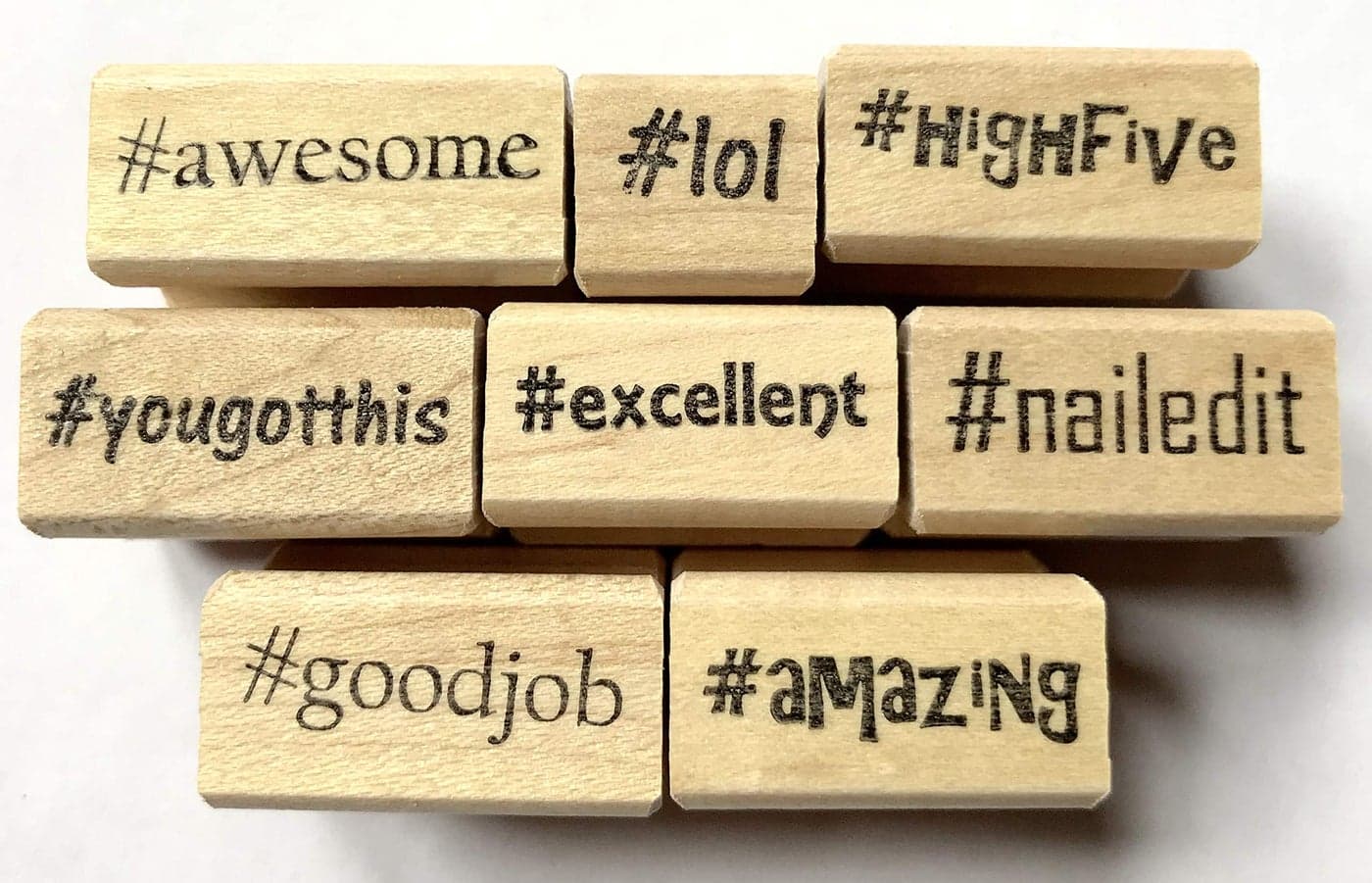 Teachers Hashtag Rubber Stamp Set