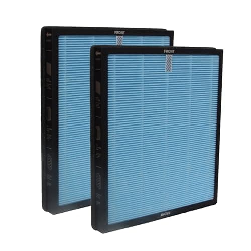 PUREBURG Replacement Filter Compatible with Airtok AP2301 AP2301W & Honeyuan ZY3866G Air Purifiers, 2 Pack H13 HEPA Activated Carbon For Air Clean Dust VOCs