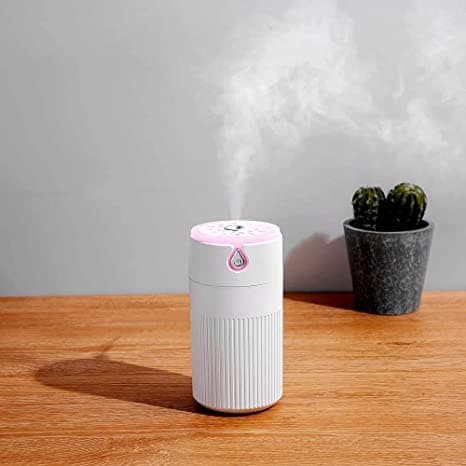SPIRITUAL HOUSE Cool Leaf Humidifier Cool Mist Aroma Diffuser with 7 Colorful Night Light USB Humidifier Essential Oil Diffuser for Home Office Car