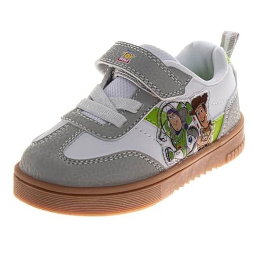Toy Story Shoes for Boys - Shoe Classic Retro Style Sport Soccer Sneakers - Buzz Lightyear Sheriff Woody/Green (Size 10 Toddler)