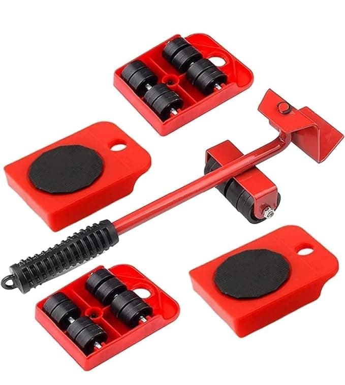 BLACK PANDA Store Furniture Lifter Mover Tool Set Heavy Duty Furniture Shifting Lifting Moving Tool with Wheel Pads for Easy and Safe Moving Suitable for Sofas and Refrigerators Up to 150KG