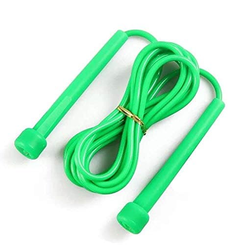 Simran Sports Speed Skipping Rope, Jump Rope With Pvc Handle, Multicolor Pvc Pencil Skipping Rope For Men, Women, Boys & Girls (Green)