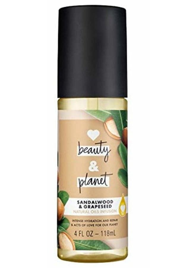 Love Beauty and Planet Sandalwood & Grapeseed Natural Oils Infusion Hair Oil - 4 fl oz