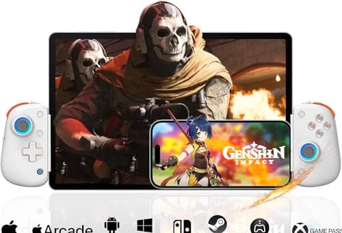 Mobile Gaming Controller for iPadTablet 13 iPhone Controller with Hall JoysticksTriggerTurboMacro7 Color RGB Gamepad Joystick for AndroidPCSwitchPS4 XboxPS5 Streaming Cloud Game COD iPhone 1716 Controller
