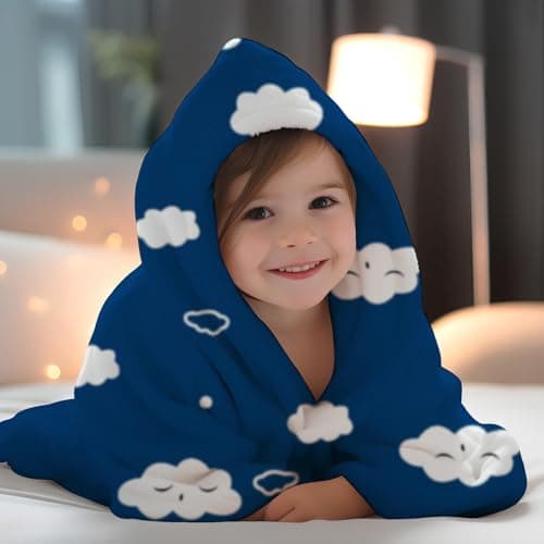 1ST STEP New Born Baby Blanket All Season Printed Single Super Soft Wrapper Sheet for AC Room for Baby Boys, Baby Girls, Babies (Cloud, 100 X 140 cms)