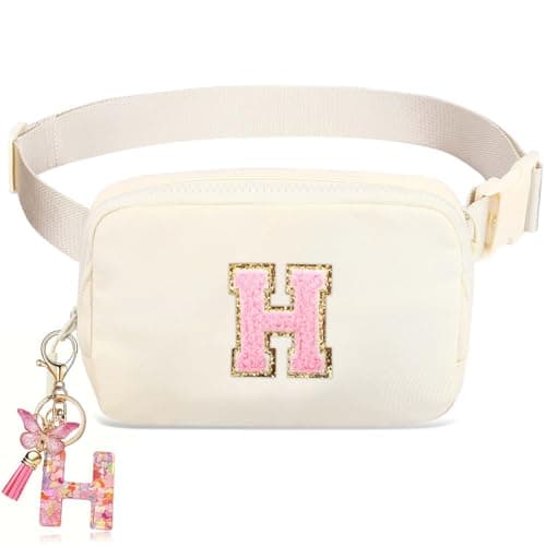 Belt Bag for Girls Gifts - Birthday Gifts for Women, Personalized Gifts for Mom Freind Sister Teacher, Graduation Gifts for Her, Initial Crossbody Bag Belt Bag for WomenH