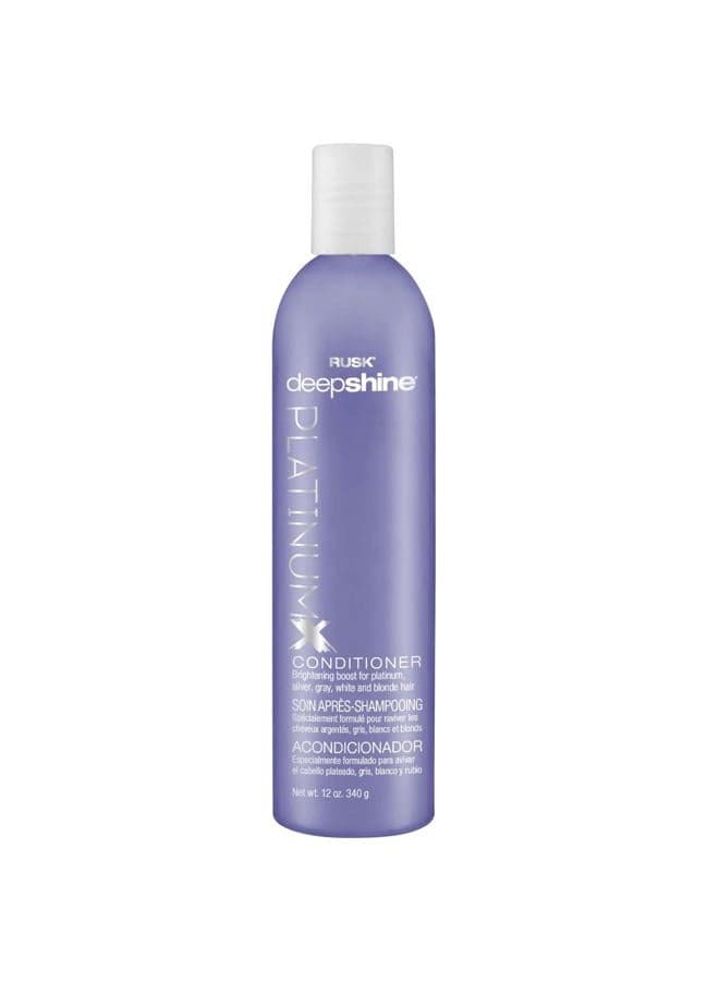 Deepshine Platinum Conditioner, Gentle Conditioner Eliminates Brassiness, Brightening Boost for Platinum, Silver, Gray, White, and Blonde Hair, 12 oz
