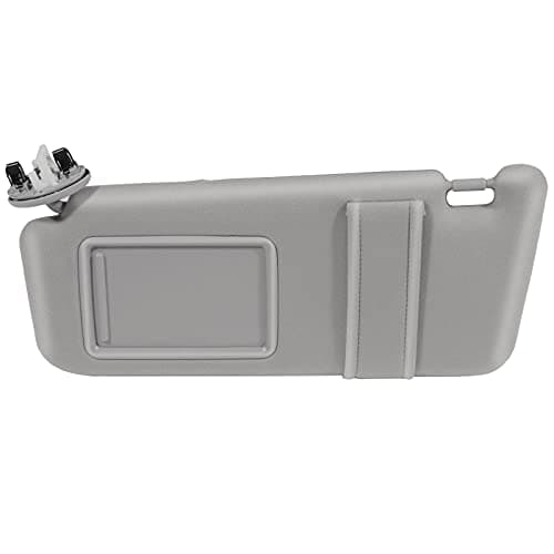 SCITOO Left Driver Side Gray Sun Visor Assembly fit for 2006 2007 2008 2009 2010 2011 for Toyota for Camry with Sunroof(74320-06800-B0,04002-30706-B0)