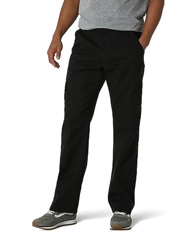 Twill Relaxed Fit Cargo Pant, Black Twill, 30W x 32L