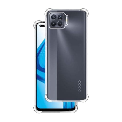 7SEVEN® Back Cover for Oppo F17 Pro Transparent Mobile Back Case Shock Proof Design Camera Edges Protection Crystal Clear Phone Case Silicon Soft TPU and Flexible Bumper Phone Cover