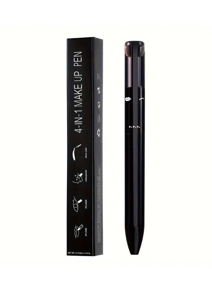 4 In 1 Makeup Pen | Waterproof Cosmetic Pencil | Travel Makeup Beauty Pen for Creating a Perfect Makeup Look, Birthday