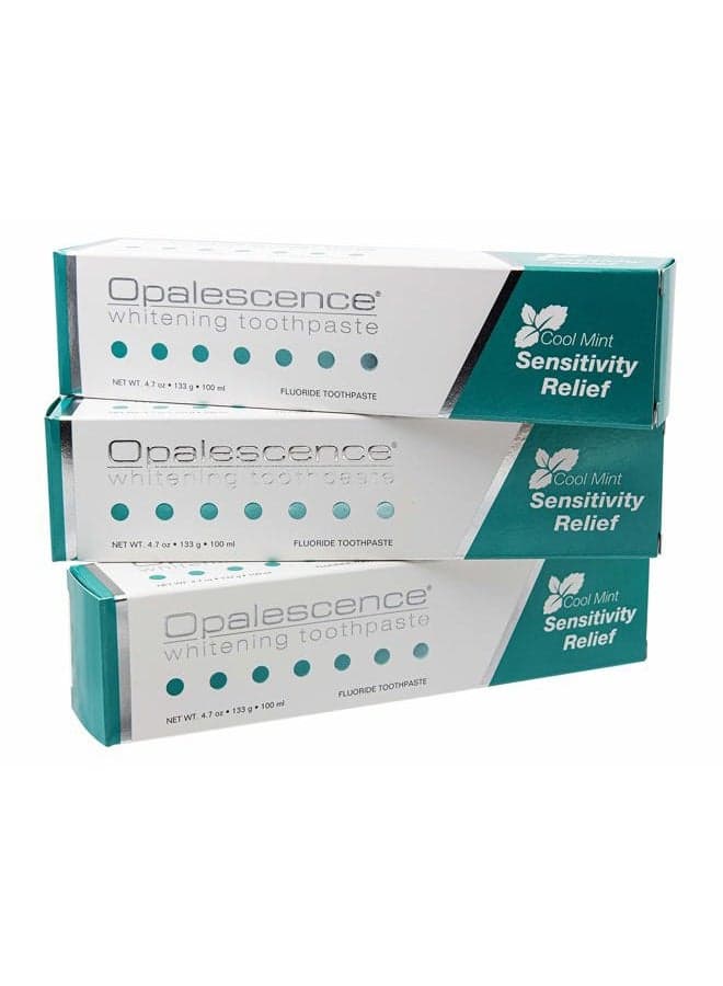 Whitening Toothpaste Sensitivity Relief, 4.7 oz tube Cool Mint flavor (3)