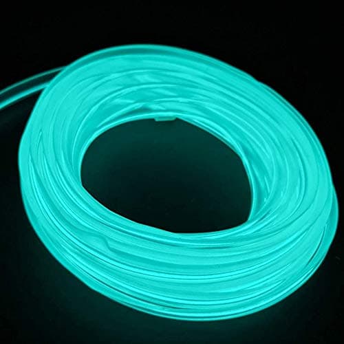 ABALDI El Wire 5M16FT 5V USB Neon Light Glowing Strobing Electroluminescent Wire Rope Light for Indoor Outdoor Car DecorationIce Blue