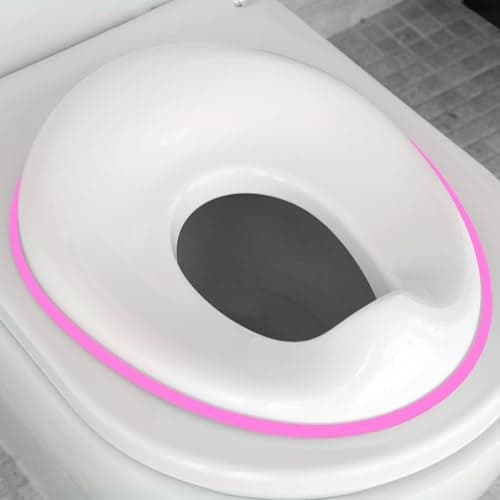 Kids Station Portable Baby Potty Training Seats - Suitable for potty training of Girls - Kids Toilet Seat 1-5 Years - Toilet Seat for Toddlers ABS Plastic - Fits All Western Toilets (Pink)
