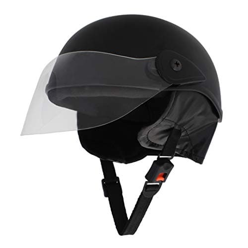 Sage Square High Hardness Shell Adjustable Junior Helmet for Kids (Black Matte, 3-12 Years)
