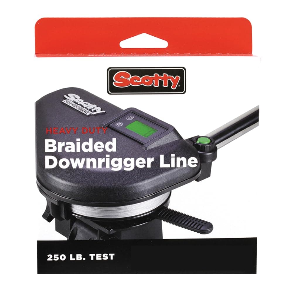 Scotty #2202K Premium Braided Fiber Downrigger Line with Kit (400 Feet)