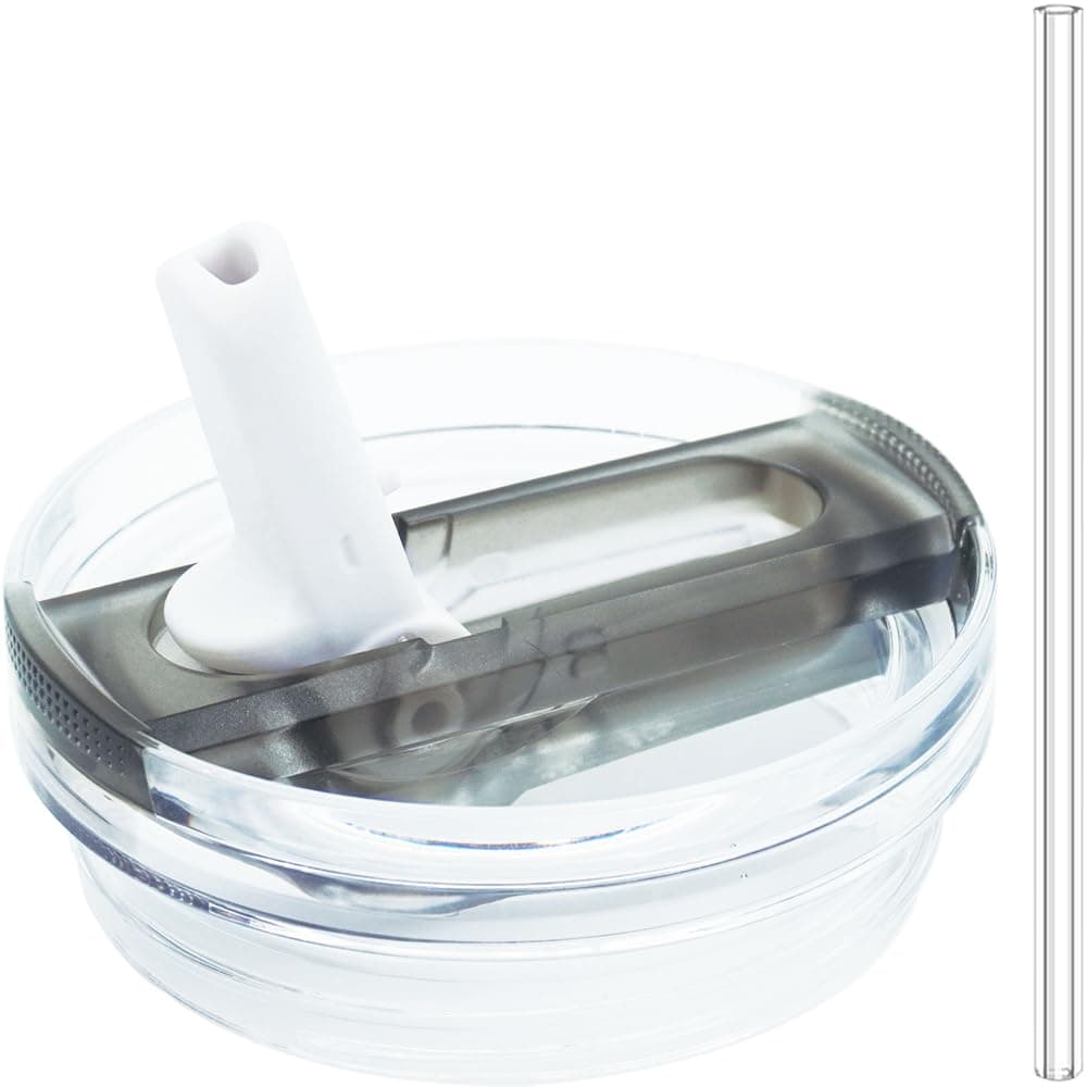 Dreamfocus 40 oz Leak Proof Flip Straw Lid Replacement for Stanley 40 oz Quencher H20 and ProTour Tumbler