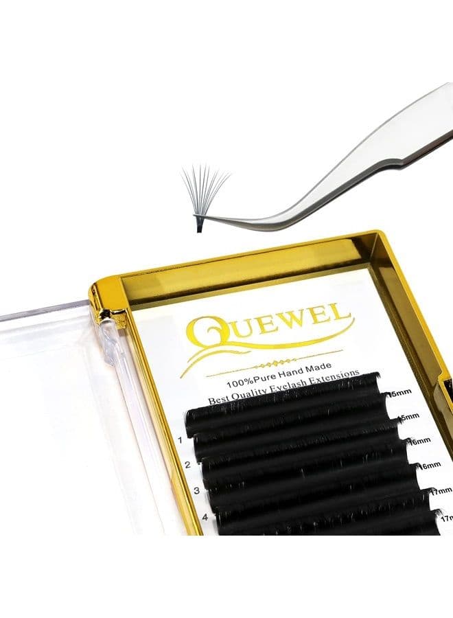 Volume Eyelash Extensions | 0.03-0.12mm | C/CC/D/DD Curl | 8-25mm Length | Easy Fan Volume Lashes 2D-20D Self Fanning Volume Lashes 0.07D Mix-15-20mm Long Lasting Blooming Lashes(0.07D Mix15-20
