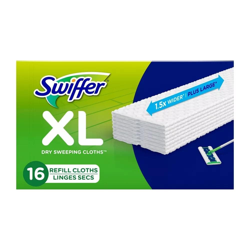 SWIFFER SWEEPER XLARGE Disposable Sweeping Cloths 16Count Boxes PACK OF 6