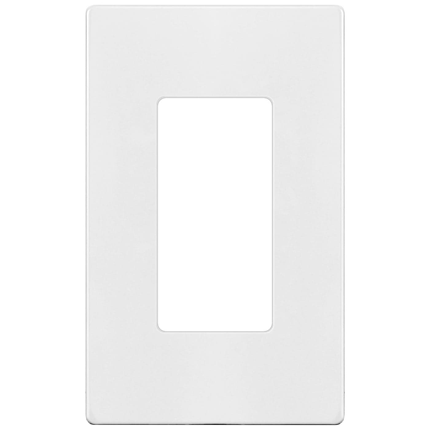 ENERLITES Screwless Decorator Wall Plates Child Safe Outlet Covers Size 1Gang 468 H x 293 L Unbreakable Polycarbonate Thermoplastic SI8831W Glossy White