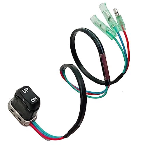 8718286A43 Power Boat Tilt Trim Switch Replacement for Mercury Mariner Outboard Remote Control Box Boat Trim Switch Replaces 8716991A1 8718286A2 8718286A26