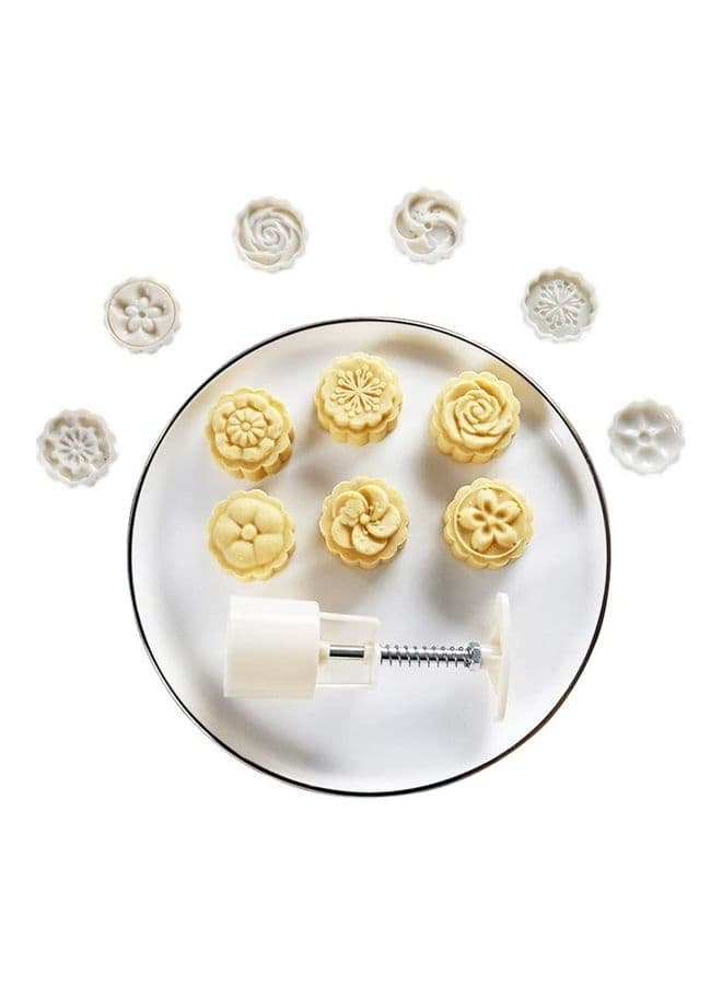 Cake Mold Set Hand Pressure Mould White 1.8 x 6.2inch